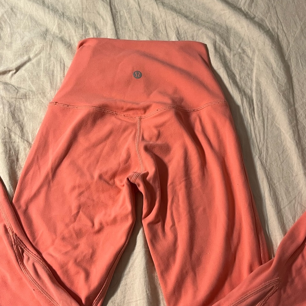 Lululemon athletica raspberry creme align leggings worn a few times